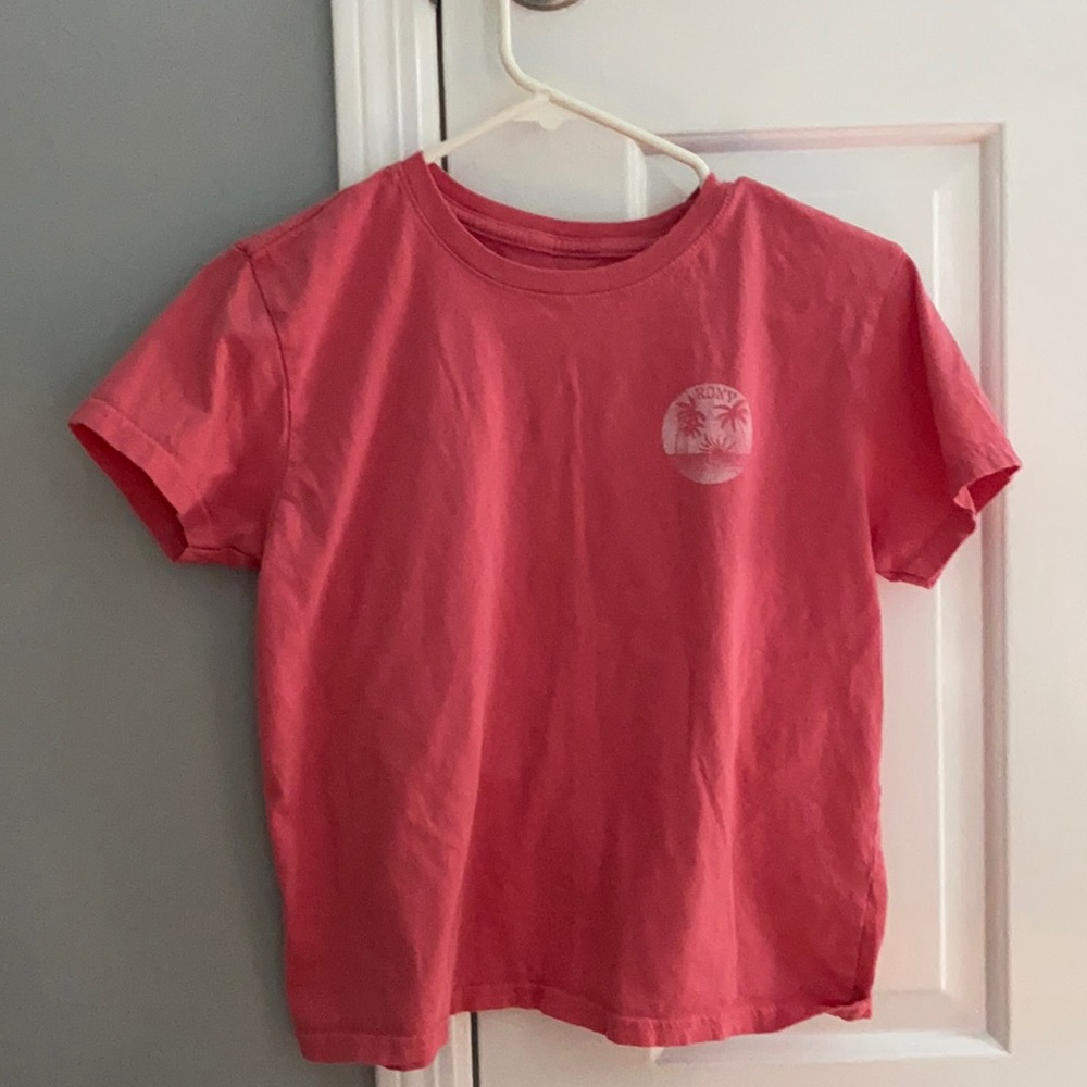 Roxy girls pink tee- girls XL (14)